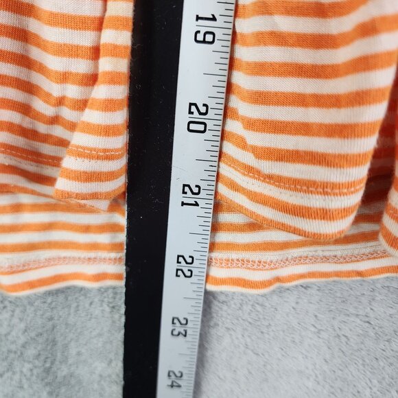 Women's BCBGMAXAZRIA Strapless Orange & White Striped Dress  Size M - Picture 10 of 11